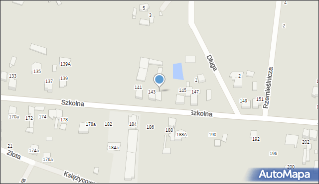 Kłobuck, Szkolna, 143a, mapa Kłobuck