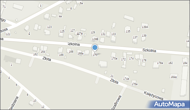 Kłobuck, Szkolna, 170, mapa Kłobuck