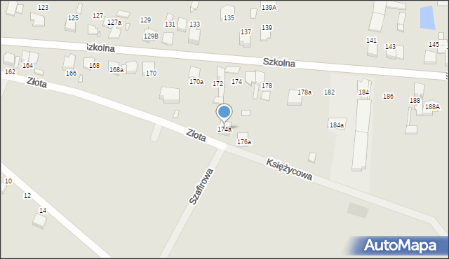 Kłobuck, Szkolna, 174a, mapa Kłobuck