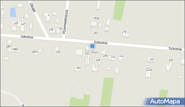 Kłobuck, Szkolna, 204, mapa Kłobuck