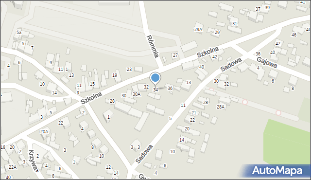 Kłobuck, Szkolna, 34, mapa Kłobuck