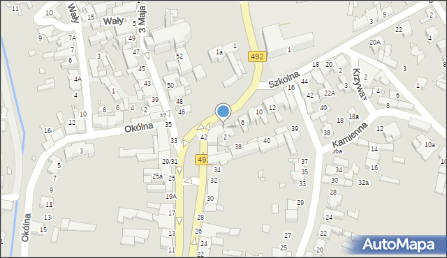 Kłobuck, Szkolna, 4, mapa Kłobuck