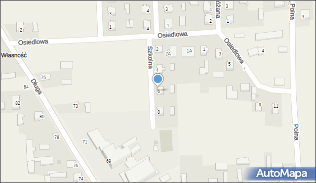 Kłoczew, Szkolna, 6, mapa Kłoczew