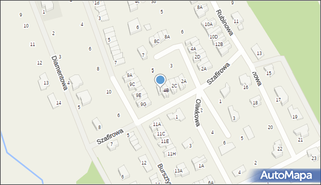 Kłodawa, Szafirowa, 4C, mapa Kłodawa