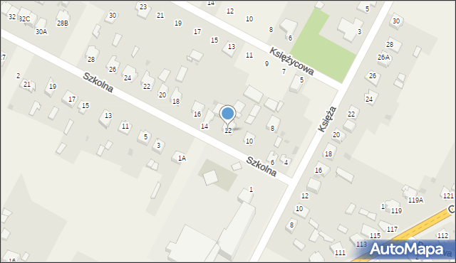 Kłomnice, Szkolna, 12, mapa Kłomnice