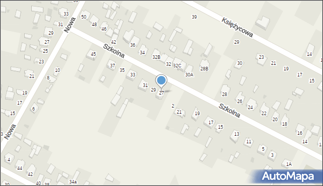 Kłomnice, Szkolna, 27, mapa Kłomnice