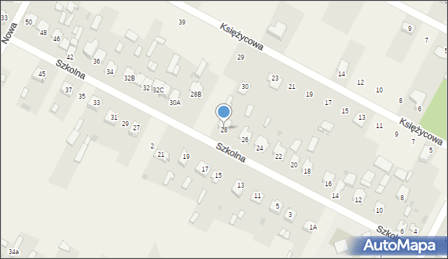 Kłomnice, Szkolna, 28, mapa Kłomnice