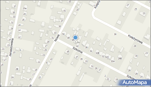 Kłomnice, Szkolna, 44, mapa Kłomnice