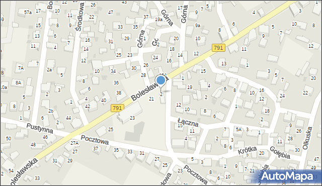 Klucze, Szkolna, 2, mapa Klucze