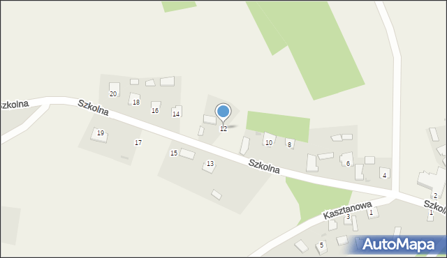 Knapy, Szkolna, 12, mapa Knapy