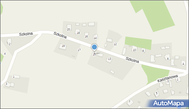 Knapy, Szkolna, 15, mapa Knapy