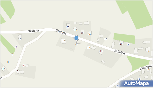 Knapy, Szkolna, 17, mapa Knapy