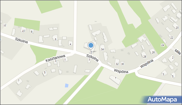 Knapy, Szkolna, 2, mapa Knapy