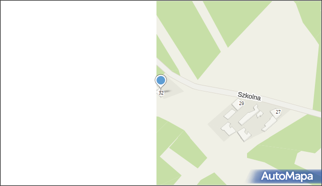 Knapy, Szkolna, 32, mapa Knapy