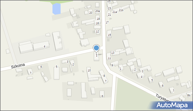 Kobiele Wielkie, Szkolna, 1, mapa Kobiele Wielkie