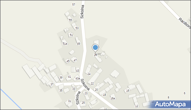 Kobylice, Szkolna, 26, mapa Kobylice