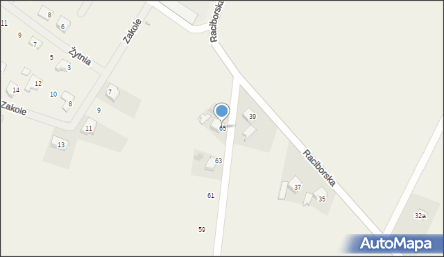Kobylice, Szkolna, 65, mapa Kobylice