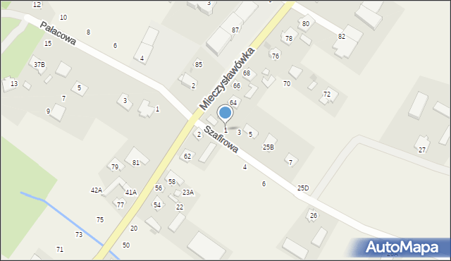 Kobylin, Szafirowa, 1, mapa Kobylin