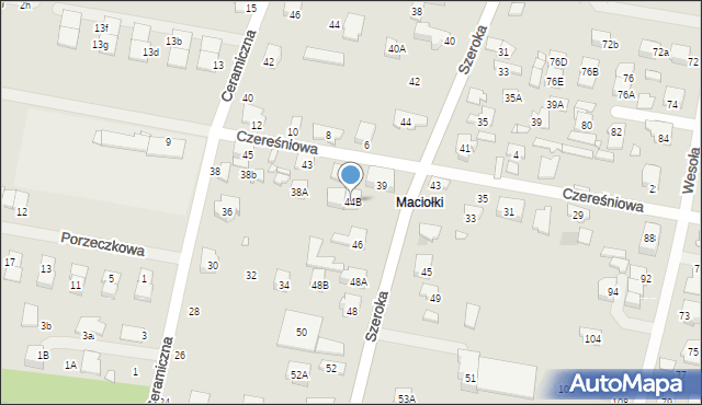 Kobyłka, Szeroka, 44B, mapa Kobyłka