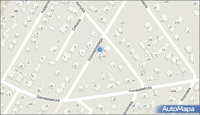 Kobyłka, Szpotańskiego Stanisława, 4, mapa Kobyłka