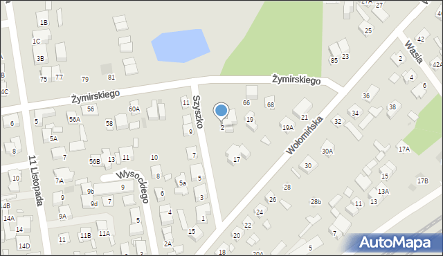 Kobyłka, Szyszko Bohusza, gen., 2, mapa Kobyłka