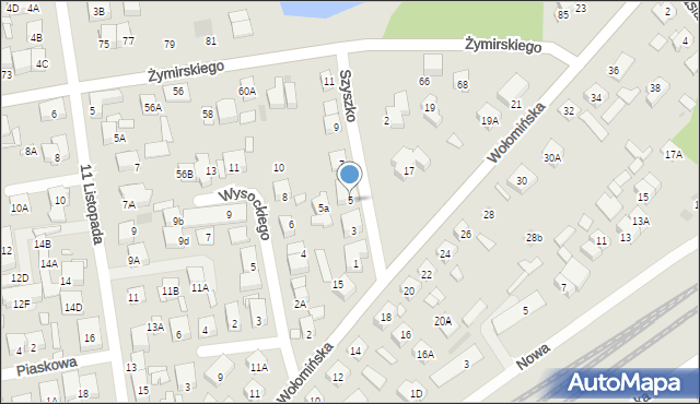 Kobyłka, Szyszko Bohusza, gen., 5, mapa Kobyłka
