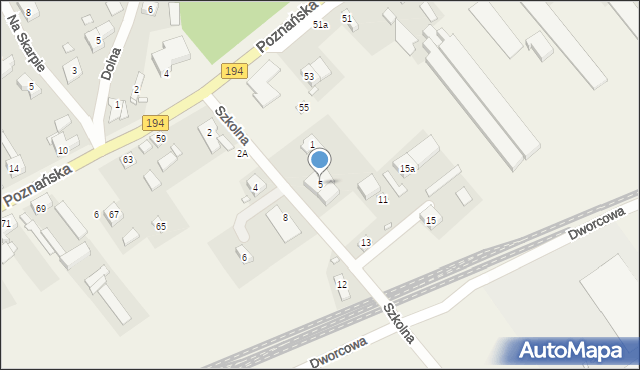 Kobylnica, Szkolna, 5, mapa Kobylnica