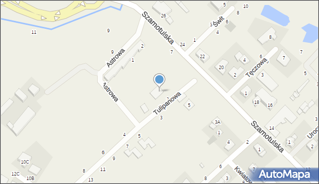 Kobylniki, Szamotulska, 5a, mapa Kobylniki