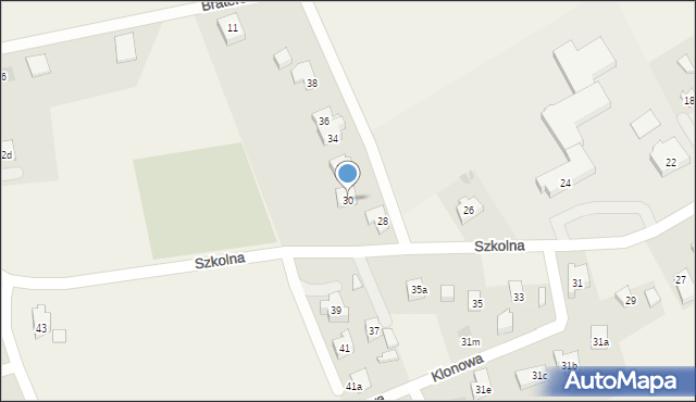 Kokoszkowy, Szkolna, 30, mapa Kokoszkowy