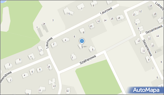 Kolbudy, Szafranowa, 3, mapa Kolbudy