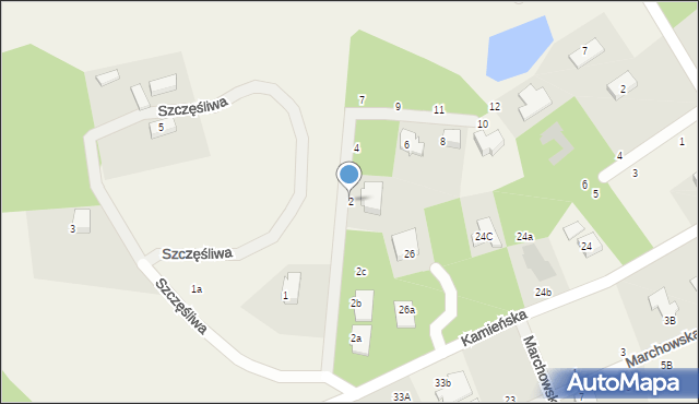 Koleczkowo, Szczęśliwa, 2, mapa Koleczkowo