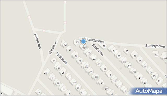 Kołobrzeg, Szafirowa, 39, mapa Kołobrzegu