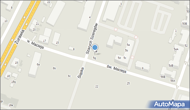 Kołobrzeg, Szarych Szeregów, 5f, mapa Kołobrzegu