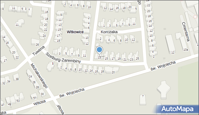 Kołobrzeg, Szelburg-Zarembiny Ewy, 13, mapa Kołobrzegu