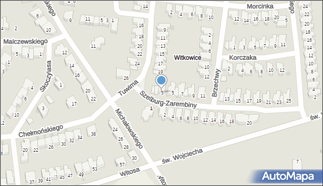Kołobrzeg, Szelburg-Zarembiny Ewy, 3, mapa Kołobrzegu