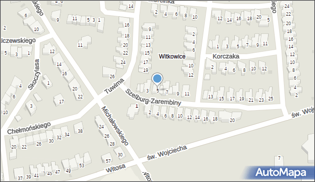 Kołobrzeg, Szelburg-Zarembiny Ewy, 5, mapa Kołobrzegu