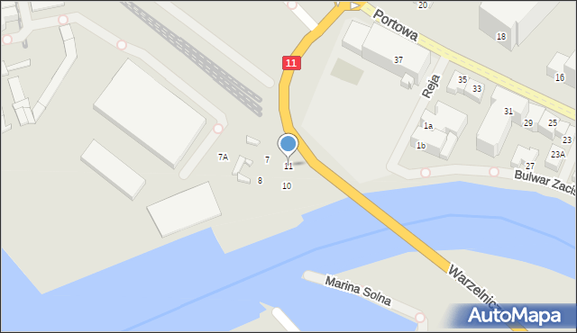 Kołobrzeg, Szkolna, 11, mapa Kołobrzegu