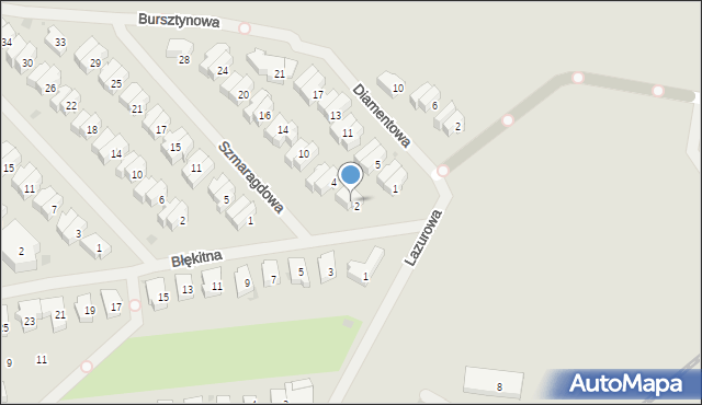 Kołobrzeg, Szmaragdowa, 2, mapa Kołobrzegu