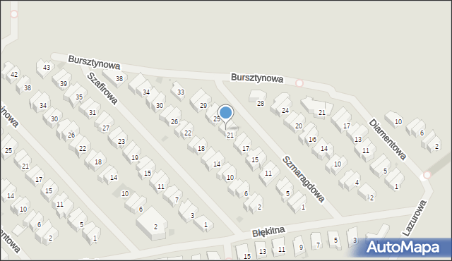 Kołobrzeg, Szmaragdowa, 23, mapa Kołobrzegu