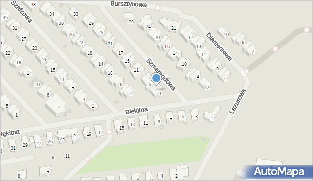 Kołobrzeg, Szmaragdowa, 3, mapa Kołobrzegu