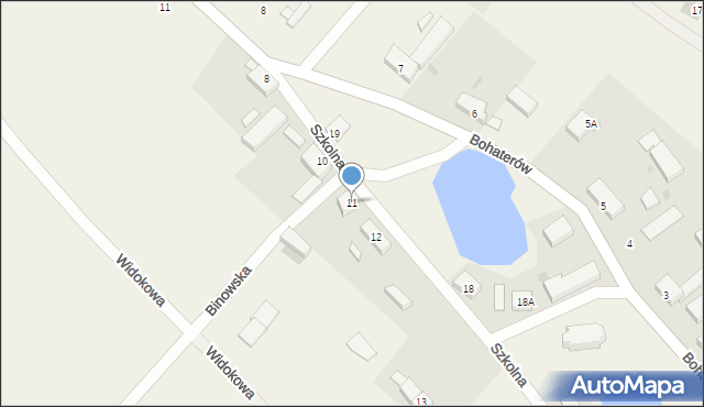 Kołowo, Szkolna, 11, mapa Kołowo