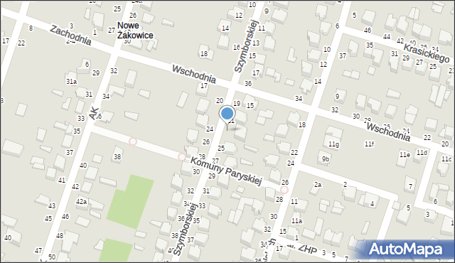 Koluszki, Szymborskiej Wisławy, 23, mapa Koluszki