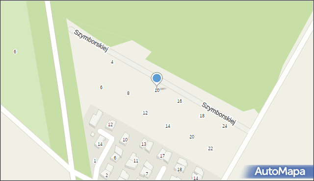 Komorniki, Szymborskiej Wisławy, 10, mapa Komorniki