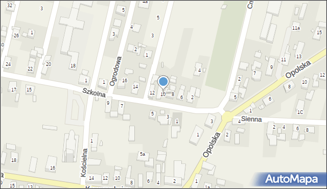 Komprachcice, Szkolna, 10, mapa Komprachcice