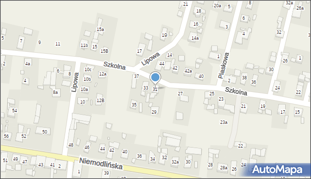 Komprachcice, Szkolna, 31, mapa Komprachcice