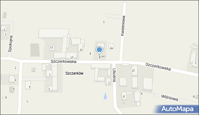 Konarzew, Szczerkowska, 4, mapa Konarzew