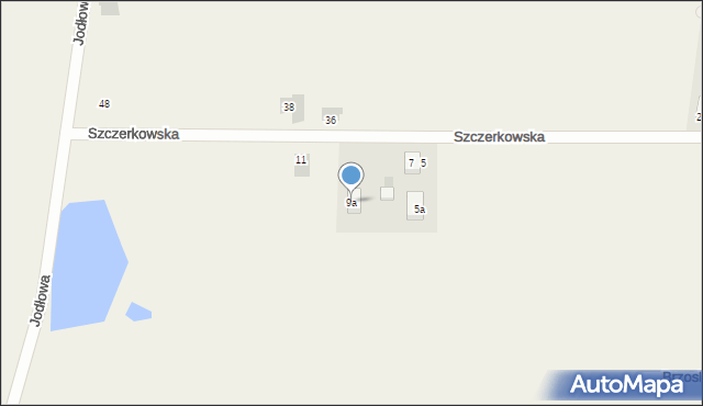 Konarzew, Szczerkowska, 9a, mapa Konarzew