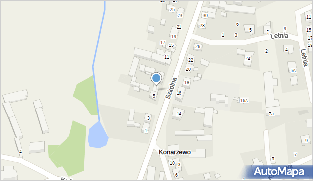 Konarzewo, Szkolna, 7, mapa Konarzewo