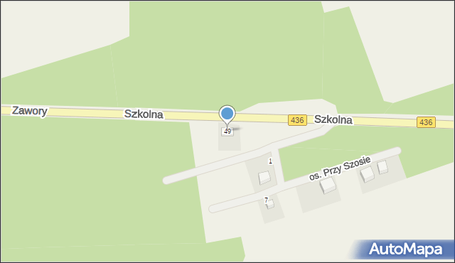 Konarzyce, Szkolna, 49, mapa Konarzyce