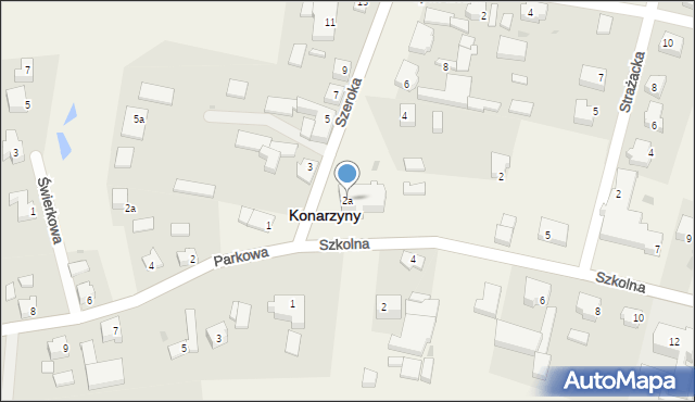 Konarzyny, Szeroka, 2a, mapa Konarzyny